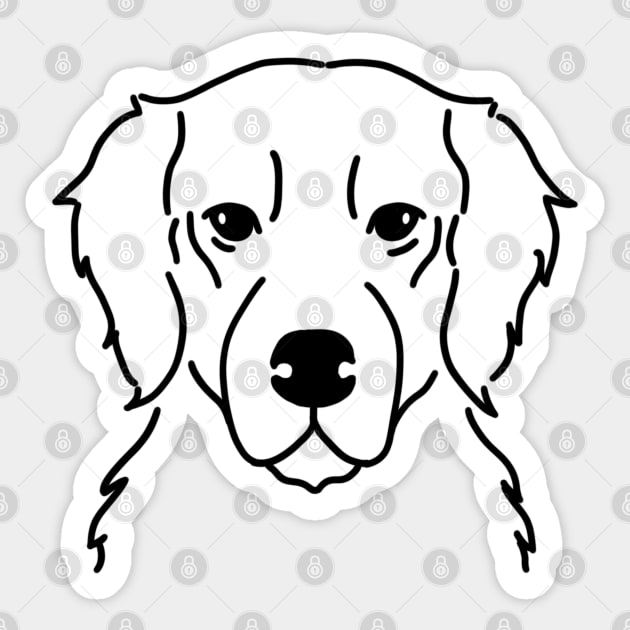 Golden retriever Sticker by Moonance